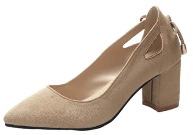 Zapatos de mujer con punta cerrada, sandalias de tacón bajo en bloque, zapatos de boda, zapatos casuales, color sólido, zapatos de oficina, elegantes zapatos de fiesta, vestido de noche, zapatos de