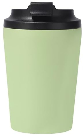ZHIFENGYUAN Stainless Steel Insulated Coffee Cup with Spill Proof Lids,12oz(350ml),Unbreakable Durable,Reusable Drinking Cup,Gift for hot Cold iced, Travel Mug for Child Adults Outdoor(Green)