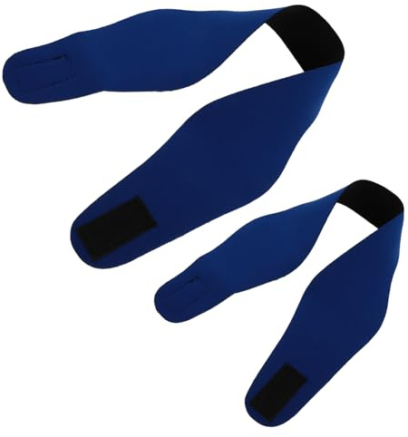 VICASKY Waterproof Swimming Yoga Headband Ear Protector Band Neoprene Adjustable Ear Guard for Kids and Adults Blue l m Size Set for Diving and Sports