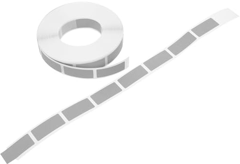 NOLITOY Pegatinas para Rascar 1000 Unidades 12X28 MM Plateadas Autoadhesivas para Tarjetas de Recompensa Manualidades y Decoración Recubrimiento Raspable para Juegos y Premios