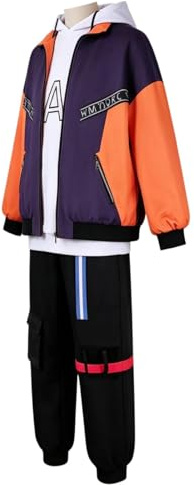 QXGWYJY Anime Youth Band Uniform Style Cosplay Costume Shinonome Akito, Halloween Party Role Play Outfit per Comic Con e Cosplay Evento
