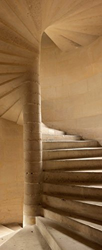 PLAGE Papier peint intissé décoratif unique - Photo d'escalier de pierre ancienne - 94 cm X 250 cm - Décoration intérieure.
