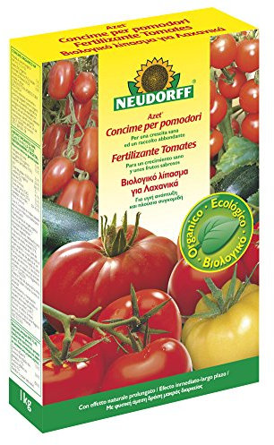 Neudorff Azet Fertilizante Tomates – Estimula la maduración de los frutos y el sabor de los tomates gracias a su alta cantidad de potasio, 1 kg