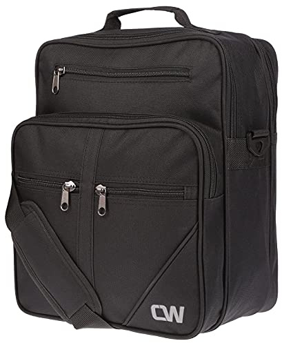 Christian Wippermann Arbeitstasche Herren - Hochwertige Tasche für Arbeit - 28x34x14 cm, wasserfest, mit Trolleyhalterung & verstellbarem Trageriemen - Für DIN-A4, Hochformat, Polyester
