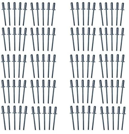 Metric Aluminium Blind Pop Pot Rivets Set Fastener Fastening 4mm x 10mm 100pc