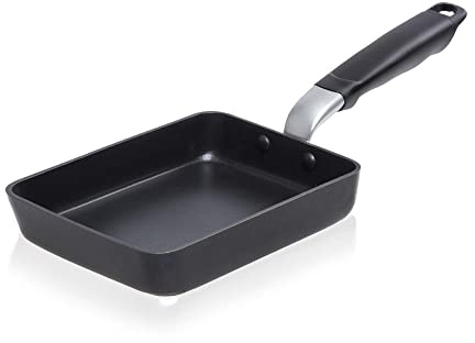 TECHEF - Tamagoyaki Japanese Omelette Pan/Egg Pan Skillet, PFOA-Free, Dishwasher Safe, Induction-Ready, Made in Korea (Black/Medium)