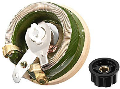 100 Ohm 100 W Potentiometer Spulen High Power Keramik mit Knopf Widerstand Rheostat variabel