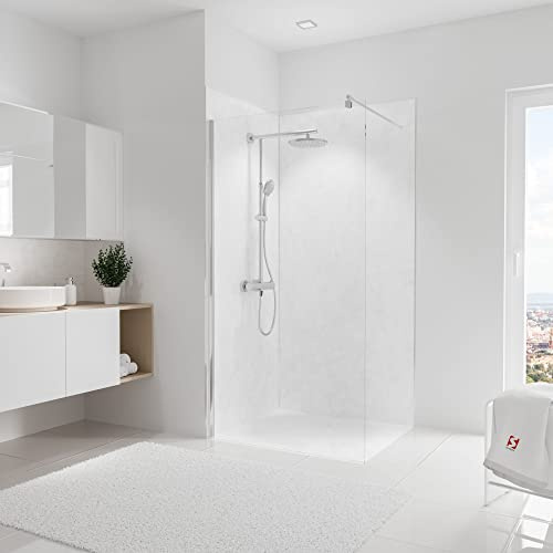 Schulte 2 panneaux muraux l.100 x h.210 cm, 3 mm, décor marbre