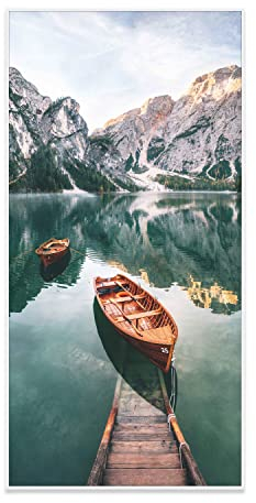 Klarstein Infrarotheizung mit Thermostat, 700W Elektroheizung, Smart Home Bild-Infrarotheizung zur Wandmontage, IR mit IoT/WiFi App-Control, Feuchtraum Flach-Heizkörper, CO2-Freie Wand Heizung