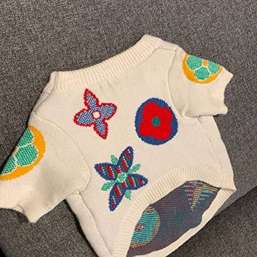 Hundebekleidung für kleine mittelgroße Hunde Mops Winterbekleidung für Hunde Katze,Weiß,S