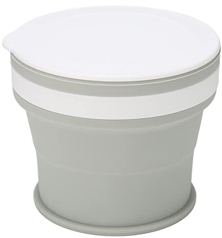 01 02 015 Faltbarer Becher, wiederverwendbarer faltbarer Kaffeebecher aus Silikon für Camping-Sportcamping