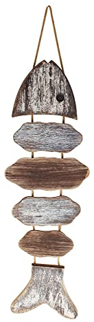 Sea-Club Wand-Deko - Fisch Wanddeko Holz/Metall 20x75cm