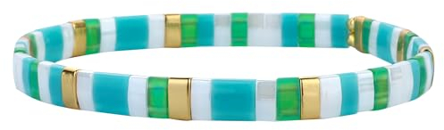 KELITCH Bunte Tila Perlen Armbänder Charme Handgemachte Perlen Armbänder Mode Elastische Perlen Armbänder Schmuck Für Damen Armbänder