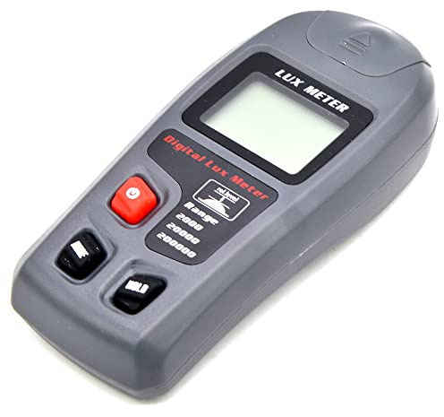 Digital Electronic Luxmeter Handheld LCD Lichtmesser Tragbare Belichtungsmesser Illuminometer mit 200.000 Reichweite für alle Lichtquellen Fotografie, Zimmerpflanzen