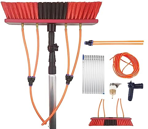 Witriolik Window Cleaning Pole,Solar Panel Cleaning Equipment,Telescopic Window Washing Equipment,Water Fed Window Cleaning Pole for Outdoor High Window