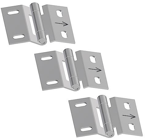 Bisagra para puerta de garaje (3 unidades, repuesto para puertas de esqueleto)