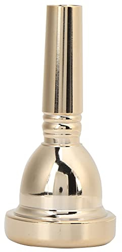 Bocchino Trombone Tenore Gambo Grande Metallico 12.7mm Modello 5G TR03 Suono Stabile Materiale Ottone Installazione Comoda Per Musicisti (oro)