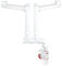 Wirquin 30723728 30723728-Sifone deportato Neo Air D40 per lavello 2 vasche, Bianco
