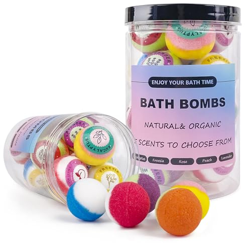 Bath Bombs Gift Set, 15PCS Bath Bombs for Women, 100% Natural Spa Experience, 5 Luxurious Scents, Best Gift for Mother’s Day, Easter.