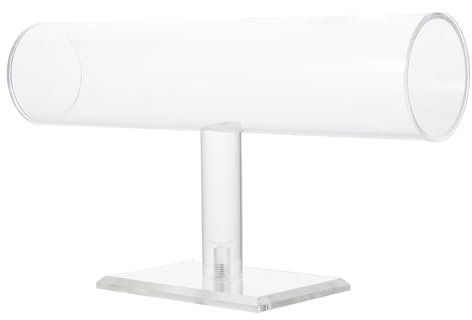 CALLARON 1pc Transparent Bracelet Display Stand T Watch Organizer Clear Bracelet Holder Ornament Display Stand Decorative Tray Table Top Desktop Stand Bangle Acrylic Jewelry Necklace Holder