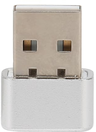 QANYEGN Mouse Mover USB, Porta USB per Computer Portatile, Piccolo Mouse USB Jiggler per Mantenere Sveglio Il PC Portatile(Argento)