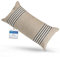 sositex | 1 cuscino da sauna di alta qualità | Design: Moika | Dimensioni: 50 x 25 cm, amaca in lino/cotone, spiaggia o picnic (2 strisce)