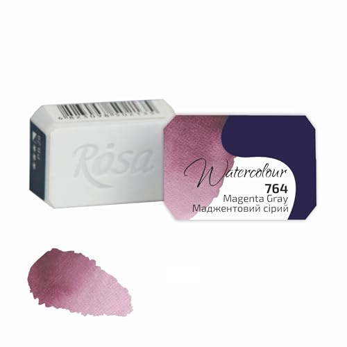 7 Artists Granulierende Aquarellfarbe Magenta Grau – 1/1 Näpfchen Aquarellfarben Einzeln | Professionelle Hochwertig Künstler Aquarell Farben | Aquarellfarben Set Einzeln