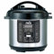 MOI - Pentola a pressione elettrica - 5,2 litri - Acciaio inossidabile - 12 impostazioni di cottura - Coperchio in acciaio inox - Timer 24 ore - Pentola a vapore e cuociriso
