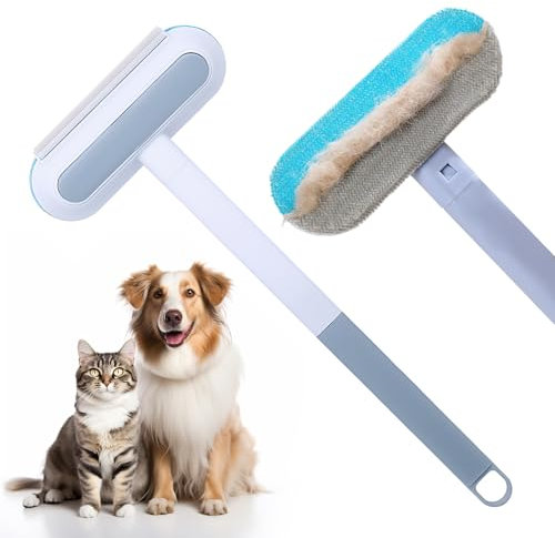 Celery Multifunctional Pet Hair Remover, 2025 New 4 in1 Cat and Dog Hair Removal for Couch with 17inch Long Handle, Washable Cat Hairs Remover Brush for Furniture, Couch, Carpet, Clothes and Laundry