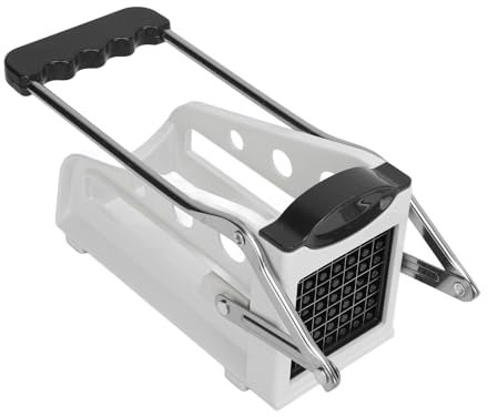Eujgoov Acciaio Inossidabile per Taglio di Patate Manuali per Patate/carote/cetrioli, Design della Maniglia Ergonomica per Patatine Fritte Fatte in Casa, Senza Sforzo Patatine Fritte e Verdure (S)