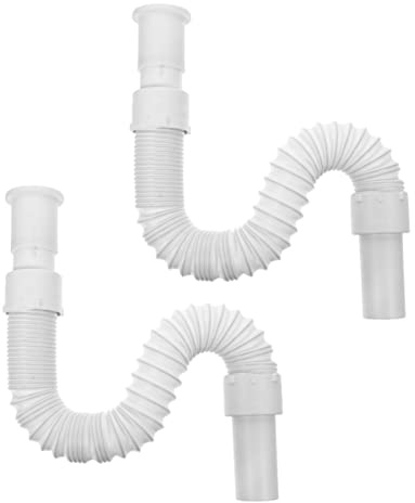 SHINEOFI Tuyau de Vidange Flexible 80Cm en PVC Machine à Laver Rallonge de Tuyau d'Égout Évier Lave- Usage Domestique Camping-Car