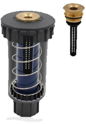Arroseur de jardin - Filetage 1/2 - Répartition automatique - Rotation à 360 ° - Pour gazon - Noir professionnel