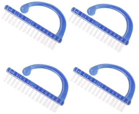 ABOOFAN Spazzola per Pulizia Unghie Design Leggero e Multifunzionale Set 4 Pezzi per Pulizia Unghie in Plastica