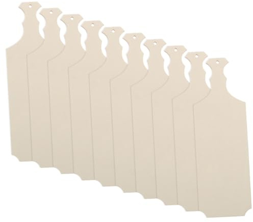 Generico Set 10 Pezzi Mini Taglieri Artigianali in Legno Grezzo Piccolo Tagliere per Affettati e Formaggi Superficie Liscia per Graffiti Fai da Te e Decorazione Casa