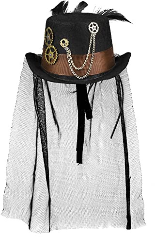 Boland 54516 - Haarreif Steamgear, Steampunk, Kopfschmuck, Tiara, Kostüm, Karneval, Mottoparty
