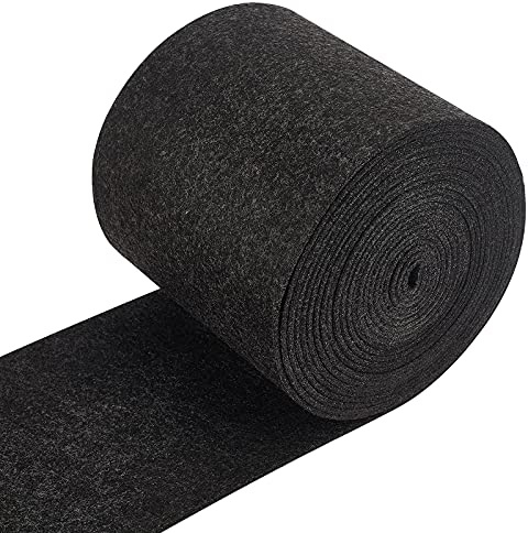 BENECREAT 6mx14cm Filzstoff Craft Vliesfilz Schiefer Grau Rollpolster Filzstoff Für Kissen, DIY-Handwerk, Patchwork Nähen, 3 mm Dick