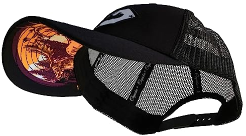 Capiche [99+ Designs] Schwarzer Trucker Hut für Männer, Mützen, Herren Mütze, Cap Snapback, Wildlife, Jagdbekleidung, Tarn Cap, Tiergrafik, Park Ranger Hut, Jagdhut, Hirsch