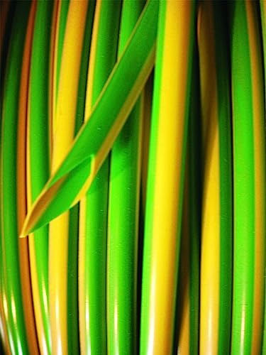 Green/Yellow PVC Earth Sleeving 0.5mm Wall (1.5 Green/Yellow, 25 Mtrs)