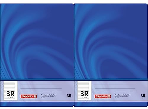 Brunnen 104470323 Schulheft A4 Vivendi (16 Blatt, liniert, mit Rand, Klasse 3) (Packung mit 2)