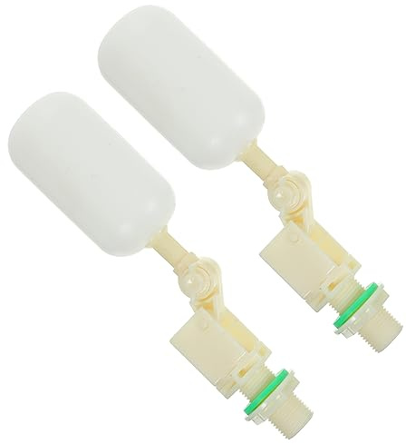 HEMOTON 2 Stück Kleiner Schwimmerventil aus Rostfreiem Edelstahl 304 Automatisches Wasserstandsregelventil für Tränken bei Pferden Rindern Schafen Ziegen und Hunden Zufällige Farbe