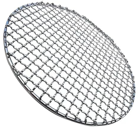Grillrost Gebacken Runde 304 Edelstahl BBQ Grills Mesh Barbecue Grills Antihaft-Drahtnetz Holzkohle BBQ Grill Meshes Rack (Color : 60cm Diameter)