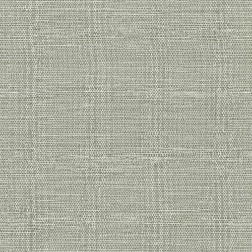 Aitakatta Carta da parati ruvida in finto tessuto verde chiaro, autoadesiva, in tessuto di lino testurizzato rimovibile, carta da parati adesiva per decorazione domestica, armadio e camera da letto