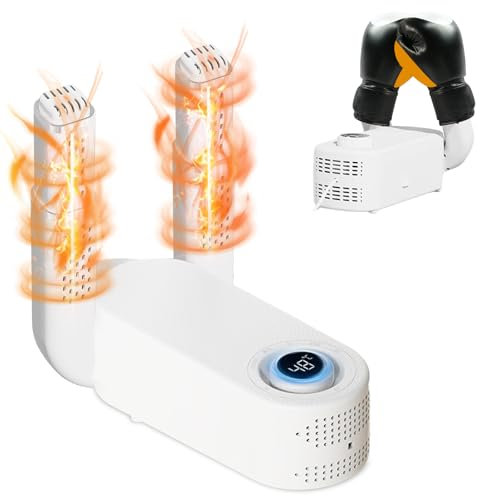 CEWROM Schuhtrockner, Schuhtrockner Elektrisch, Handschuhtrockner Stiefelwärmer, Schnelles Trocknen UV Sterilisation, 360° Wärmezirkulation, Smart Timer Energiesparend Faltbar für Zuhause Reisen