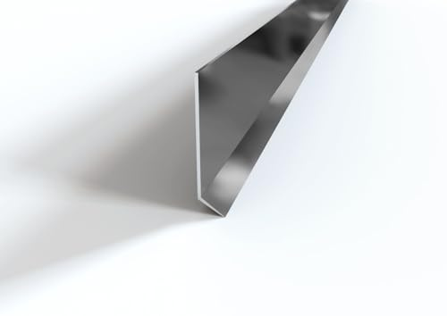MINUTI PROFILI Zoccoletto Battiscopa Da Esterno E Interno Zoccolino Alluminio Resistente A Urti Abrasioni E Umidità Cucina E Altri Ambienti Lunghezza 2 M (LUCIDO, 100 MM)