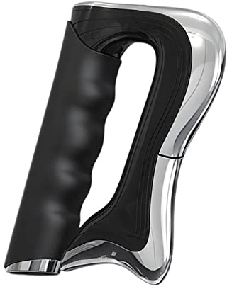 Ｚｉａｌｏｆｉ Massaggiatore per Fascia Elettrica Piastra per Rilassamento Muscolare Riscaldamento Vibrazione Raschietto Ricaricabile USB per Massaggiatore per Il Co, Nero