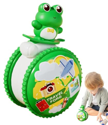 Rrlihjgu Ziehspielzeug, Ziehspielzeug für - Frosch schleppen Spielzeug | Cartoon Gehen Training frühes Lernen Aktivität Schwungmasse Spielzeug für Kinder ab 3 Jahren