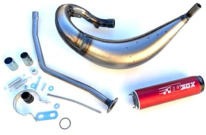 Sportauspuff Tecnigas E-NOX EVO-2 passend für Rieju MRT 50ccm AM6 – E-geprüft – Tuning Auspuffanlage Edelstahl Aluminium