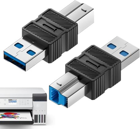 Zhadyu Adattatore Per Hard Disk,Adattatore USB B 3.0 - Trasferimento Dati ad Alta Velocità per Computer, Portatili e Scanner