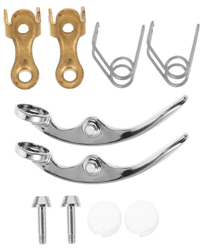 Toddmomy 10pcs Trumpet Repair Kit Small Valve Water Key Spit Valve Finger Buttons Screws and Pads Wind Instrument Accessory Set for Trumpet Maintenance