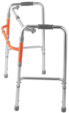 Andador plegable for personas mayores, adultos y personas con discapacidad. Ayuda básica for caminar con patas ajustables. Andadores ligeros de aluminio.